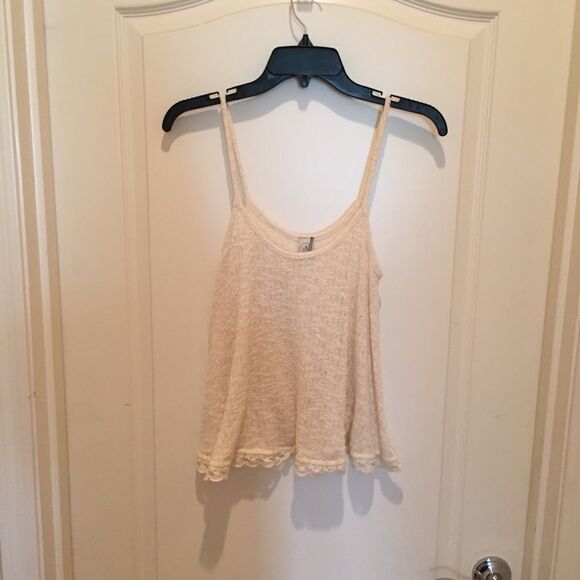 Paper Crane Cream Colored Tank - Picture 2 of 5